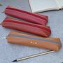Personalised Recycled Leather Zipped Pen Case, thumbnail 6 of 8