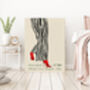 Japanese Fashion Shoes Art Print, thumbnail 3 of 4