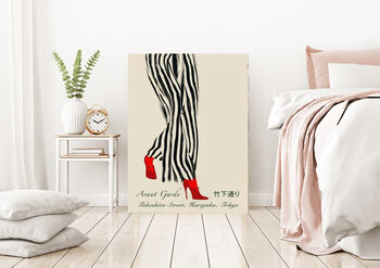 Japanese Fashion Shoes Art Print, 3 of 4
