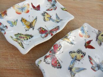 Set Of Two Handmade Soap Dishes In Butterfly Design, 6 of 8