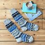 Fair Trade Hand Knitted Nordic Woollen Slipper Socks, thumbnail 10 of 12