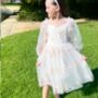 Elizabeth Ivory White Party Or Flower Girl Dress, thumbnail 2 of 6