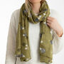 Hedgehog Print Scarf, thumbnail 4 of 7