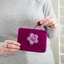 Handmade Felt Daisy Purse, thumbnail 4 of 9