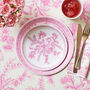 Pink French Toile Paper Tablecloth, thumbnail 2 of 3