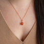 Carnelian Crystal Star Necklace, thumbnail 3 of 11