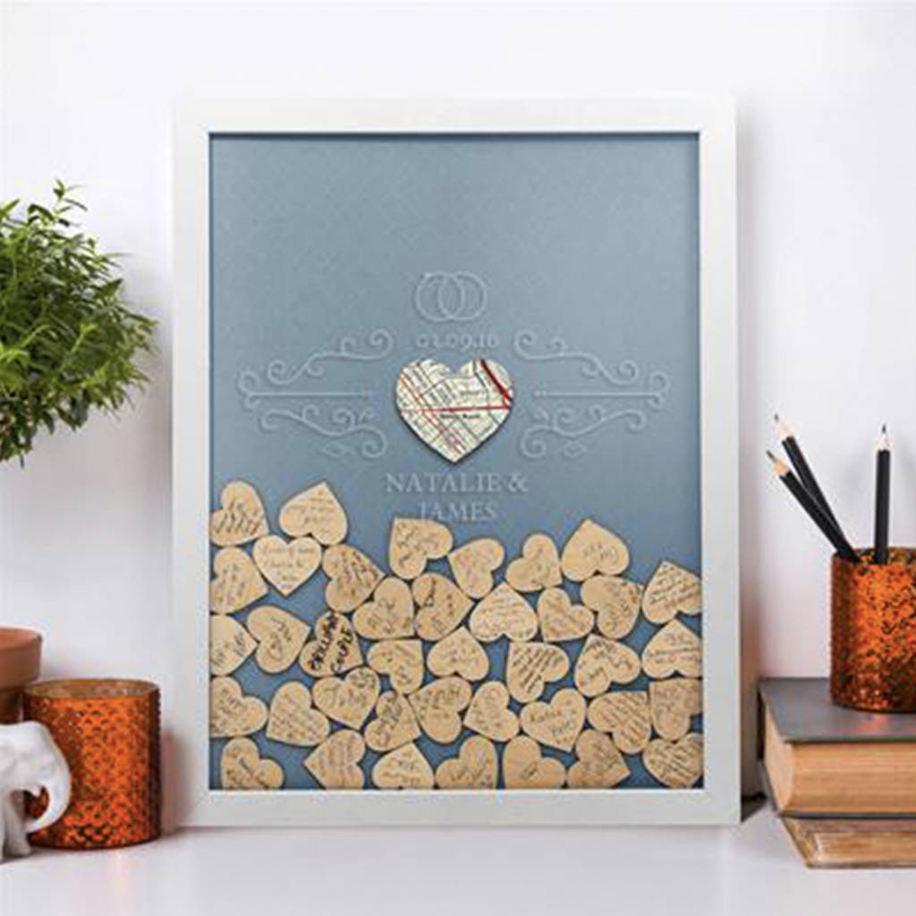 Personalised Wedding Guest Frame With Keepsake Box, 1 of 8