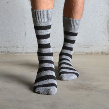 Striped Alpaca Socks, 6 of 8