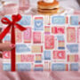 Three Sheets Of Pun Matchbox Love Wrapping Paper, thumbnail 2 of 2