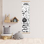 Personalised Monochrome Explorer Height Chart, thumbnail 1 of 5