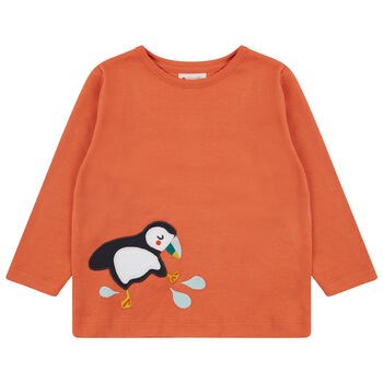 Kids Long Sleeve Puffin Top, 2 of 4