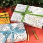Colouring In Christmas Animals Wrapping Paper, thumbnail 2 of 12