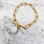 18k Gold Vermeil Plated Pearl Magic Link Bracelet, thumbnail 2 of 4