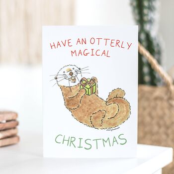 'Have An Otterly Magical Christmas' Card, 5 of 5