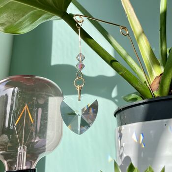 Crystal Heart Suncatcher, Plant Gift, 3 of 3