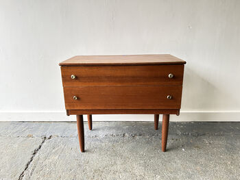 1960s Mid Century Vintage Petite Chest Of Drawers, 6 of 8
