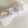 Bow Tulle Wedding Garter, thumbnail 1 of 8