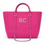 Personalised Pink Large Chain Tote Bag, thumbnail 8 of 9