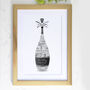 Personalised Silver Anniversary Champagne Word Art, thumbnail 4 of 9