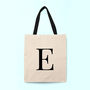 Monogrammed Linen Tote Bag, thumbnail 2 of 4