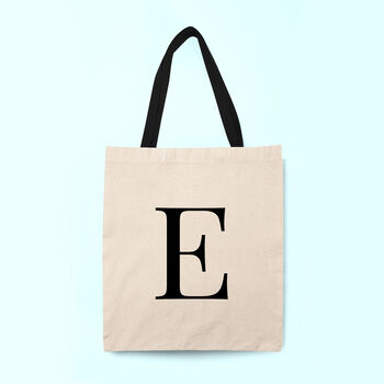 Monogrammed Linen Tote Bag, 2 of 4