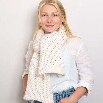 Sam Scarf Beginner Knitting Kit, 2 of 10