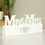 Personalised Mr And Mrs Heart Wedding Ornament, thumbnail 2 of 3