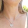 Sterling Silver Star Sign 70th Birthday Sixpence Necklace, thumbnail 2 of 10