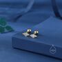 Sterling Silver Marquise Clear Cz Stud Earrings, thumbnail 6 of 12