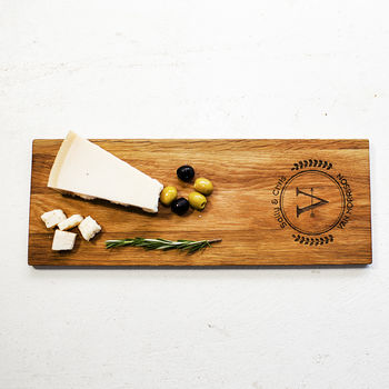Personalised Oak Cheese Serving Board, 3 of 4