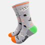 Sushi Maki Rolls Men's Bamboo Socks Grey, thumbnail 1 of 4