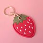 Strawberry Airtag Holder Keyring Or Bag Charm, thumbnail 3 of 5