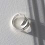 Sterling Silver Adjustable Flat Ring, thumbnail 4 of 7
