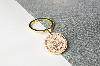 1941 85th Birthday Half Penny Coin Keyring, 2 of 5