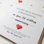 Personalised 1st Anniversary Card For Daughter And Daughter In Law, thumbnail 3 of 6