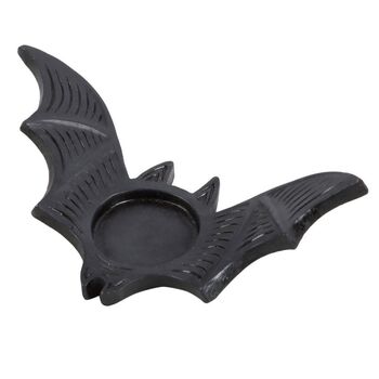 Goth Bat Tealight Candle Holder, 2 of 3