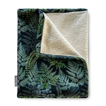 Luxury Thick Super Soft Throw Warm Blanket Ferns Floral, 2 of 7