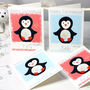Personalised Arctic Penguin Christmas Card, thumbnail 5 of 8