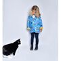 Children's Cat And Dog Print Raincoat, thumbnail 3 of 5