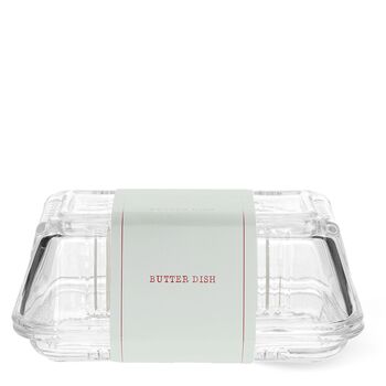 Retro Glass Butter Dish, 2 of 4