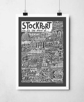 Stockport Landmarks Print, 6 of 10