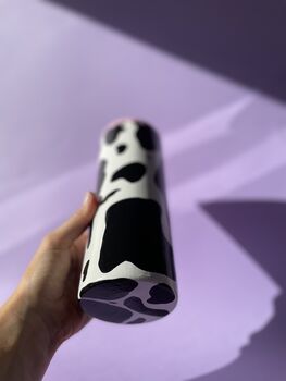 Cow Print Hand Painted Tall Vase, 3 of 9