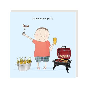 Birthday Card For A Man BBQ Grill, 2 of 2