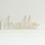 Hello Wooden Wall Sign, thumbnail 2 of 2