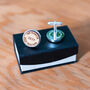 Own Words And Secret Message Wooden Cufflinks, thumbnail 9 of 10