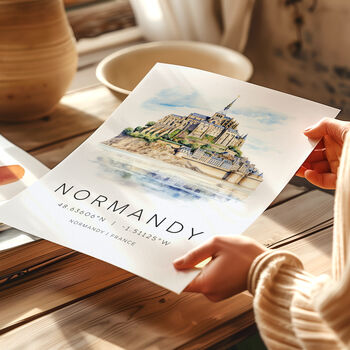 Normandy Travel Poster, 2 of 7
