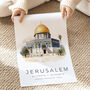 Dome Of The Rock Jerusalem Art Poster, thumbnail 4 of 7