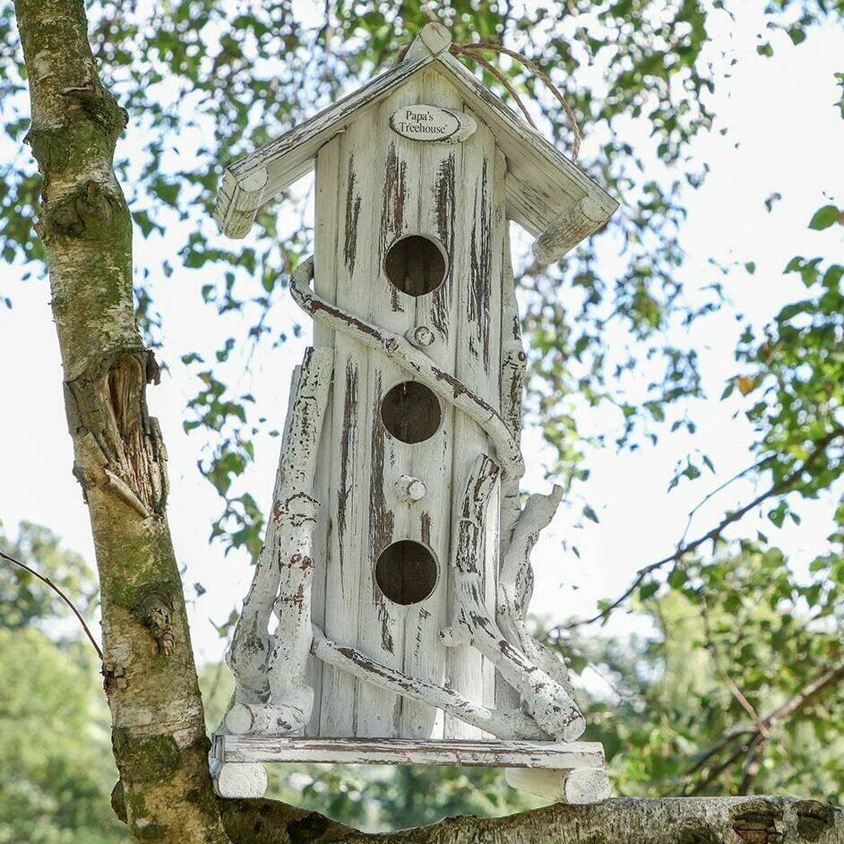 giant personalised wooden white garden bird hotel by dibor ...