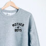 Mother Of Boys Mama Sweatshirt, thumbnail 2 of 4