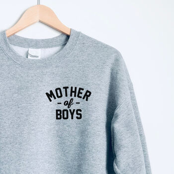 Mother Of Boys Mama Sweatshirt, 2 of 4